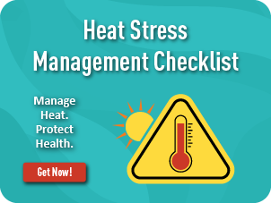 Infographic helps employers identify and control heat exposure risks.